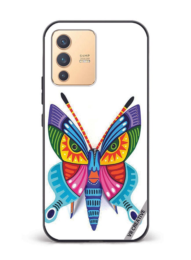 VR CREATIVE Protective Case Cover For Vivo V23 5G Butterfly Design Multicolour - Image 1