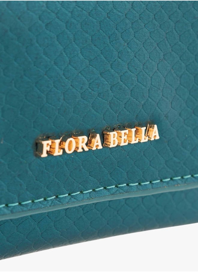 Flora Bella By Shoexpress Women Logo Accent Wallet with Flap Closure  - Image 3