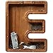 ladenk Piggy Bank for Kids Boys Girls Wooden Large Letter Piggy Bank Alphabet Money Bank with Initial E Coin Bank Fun Gifts for Birthday Christmas Festival Baby Shower - Image 4