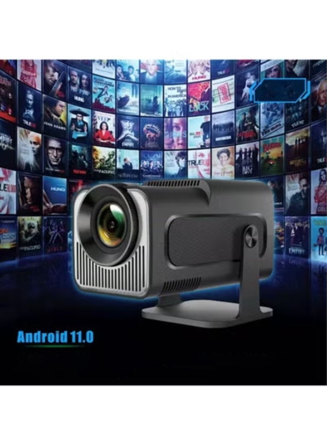 HY320 MINI Upgraded Wifi6 BT5.0 Android 11.0, 1080P FHD HY320 Film Projector Compatible with 4K,  Automatic Keystone Projector, 180 Degree Rotation,8000+ Apps - Image 1