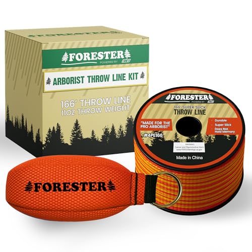 FORESTER Arborist Throw Line Kit | 11oz Throw Weight & 166ft Rope | Ultra Slick 100% Polyester Rope | Arborist Equipment For Tree Climbing - Image 1