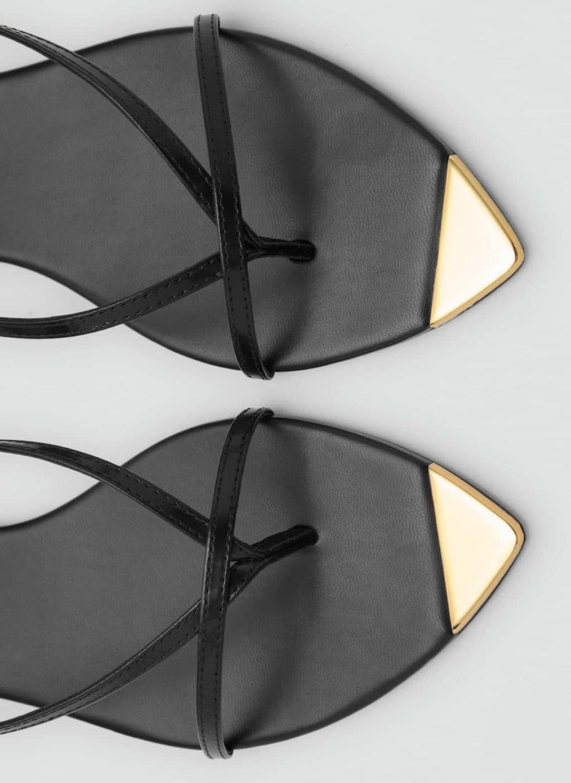 MANGO Strap And Contrasting Sandals  - Image 5