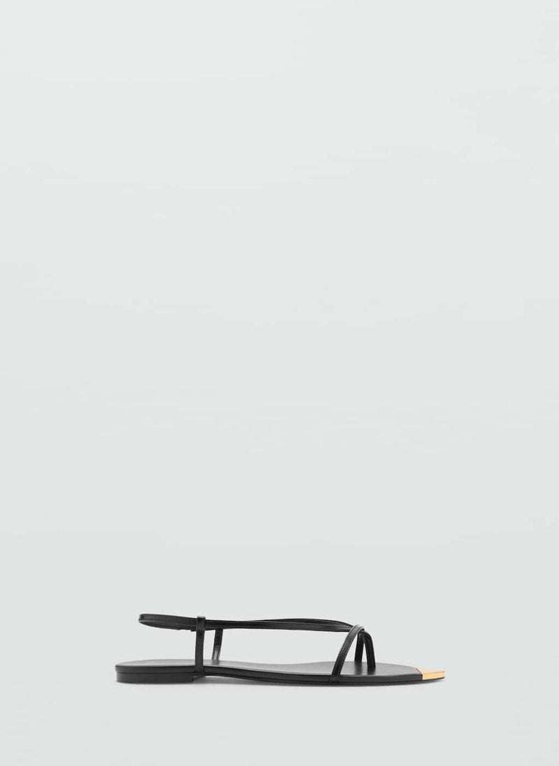 MANGO Strap And Contrasting Sandals  - Image 1
