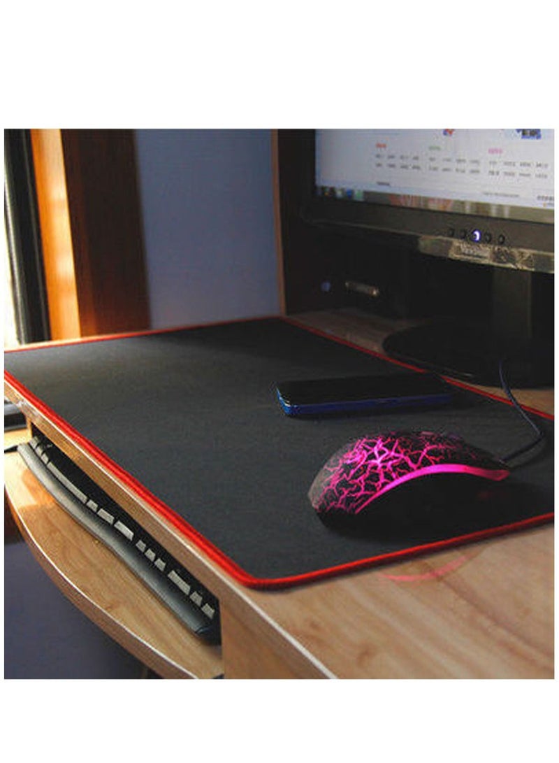 كابتن تيك لوحة ماوس الألعاب ، لوحة ماوس كبيرة ممتدة مع قماش منسوج دقيق للغاية ، لوحة لوحة مفاتيح مقاومة للماء مع حواف مخيطة ، قاعدة مانعة للانزلاق ، 31.5 × 11.8 بوصة ، أسود - Image 1