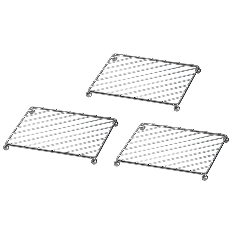 Stainless Steel Trivets for Hot Pots and Pans VIDAYA Luxury Metal Pot Holders MultiUse Great Heat Resistant Hot Pads for Kitchen Counter Upgrade Enlarged Diameter Hot Plate Holder 3 Pack