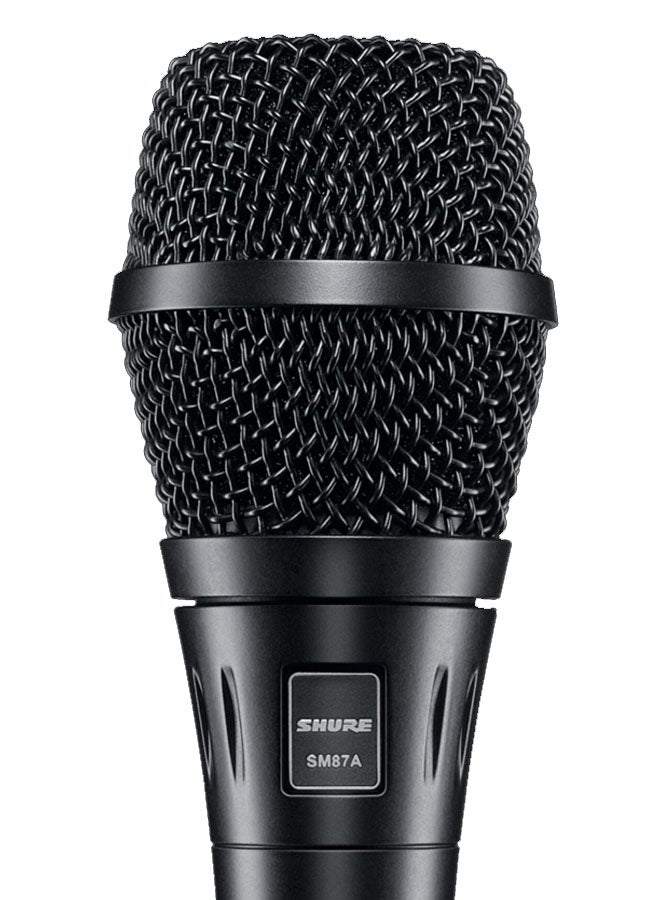 شور ميكروفون مكثف لغناء الكاريوكي بتصميم محمول SM87A أسود - Image 4
