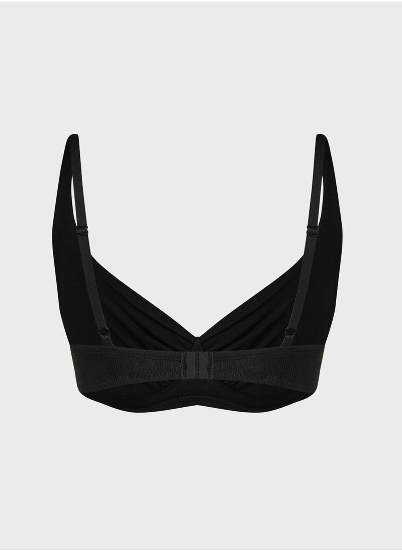 Cotton On Body - Organic Cotton Gathered Underwire Bra - Image 1