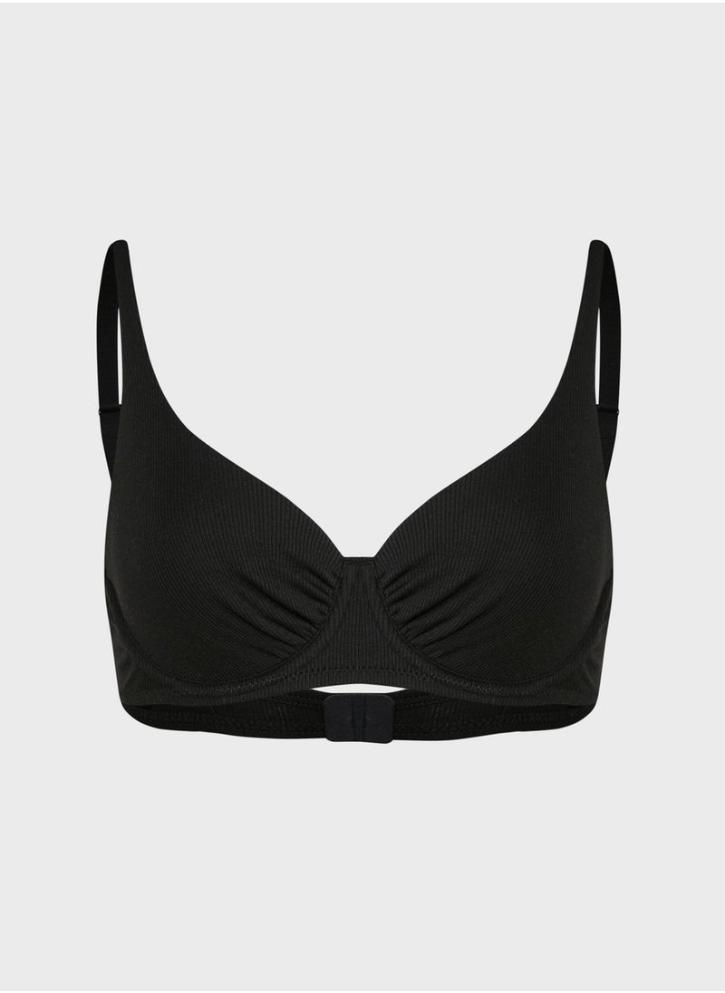 Cotton On Body - Organic Cotton Gathered Underwire Bra - Image 1