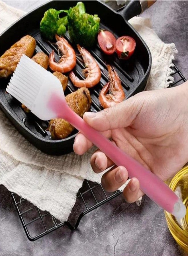 BENCI Kitchen Brush Baking Brush Silicone Basting Brush Pastry Brush Dishwasher Safe Pastry Brush Oil Brush for Cooking Cooking Brush Oil Brush Cooking (Multi Color) (Set of 2) - Image 3