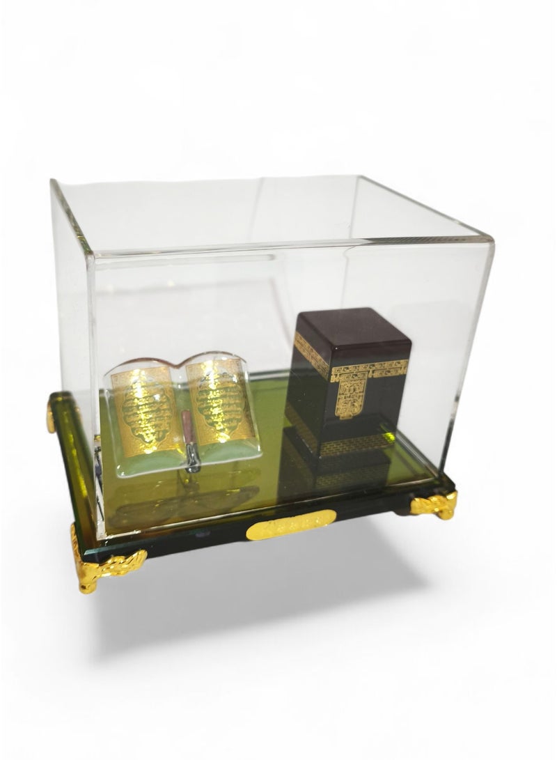 Muslim Kaaba Makkah Glass Model for Car Ornament Home or Office Table Decoration