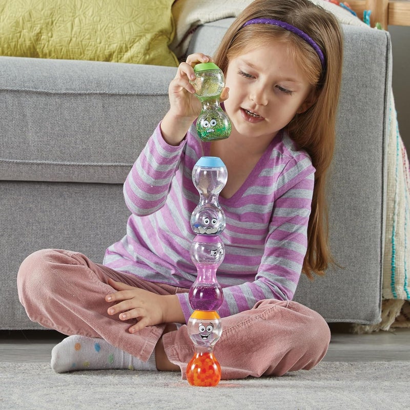 hand2mind hand2mind Express Your Feelings Sensory Bottles Secondary Emotions Toddler Sensory Toys Quiet Fidget Toys Play Therapy Toys Calm Down Corner Supplies Calming Corner Social Emotional Learning - Image 2