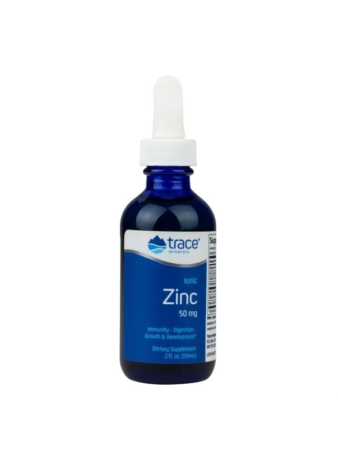 Trace Minerals Liquid Ionic Zinc | 50 mg Zinc with Magnesium | Supports Immune System, Digestion, Growth, & Development | For Kids and Adults | 45 servings, 2 fl oz (1 Pack) - Image 1