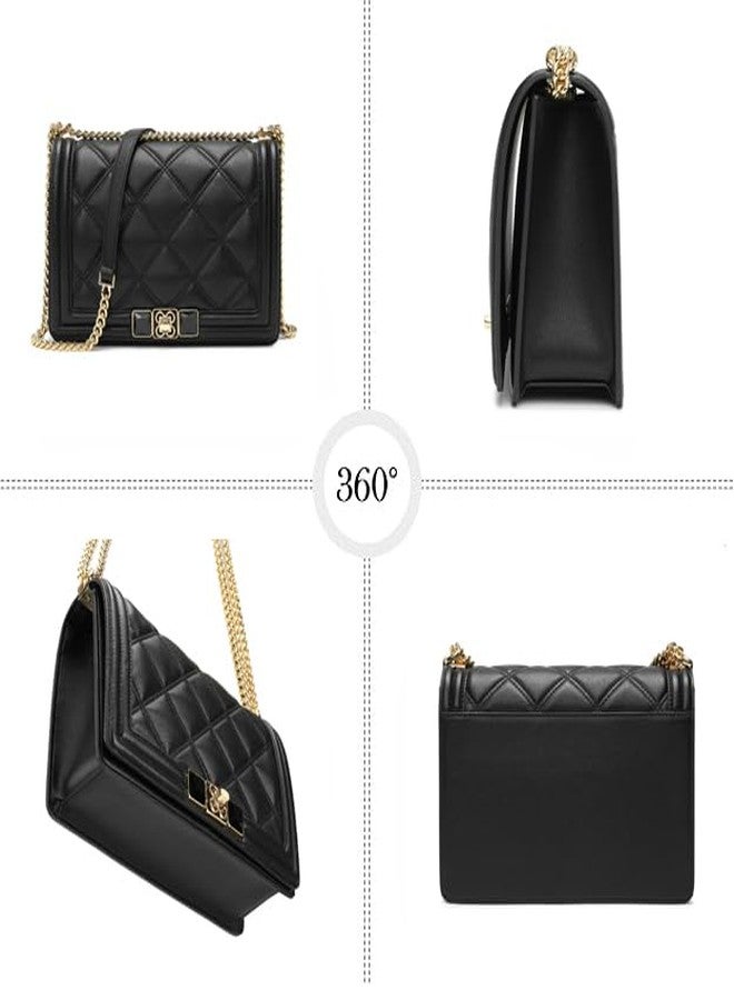 compuda Shoulder Bag for Women leather bag Purses and Handbags with Zipper Crossbody Bag black shoulder bag - Image 3
