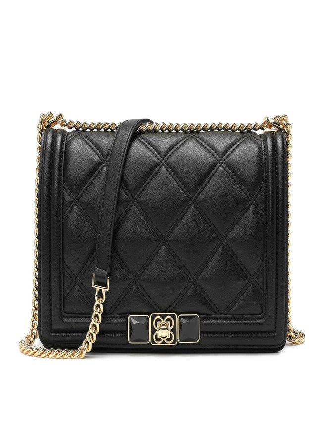 compuda Shoulder Bag for Women leather bag Purses and Handbags with Zipper Crossbody Bag black shoulder bag - Image 1