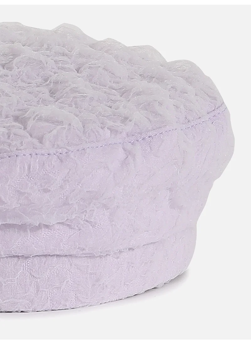 صوص هاوت White Textured Beret Hat