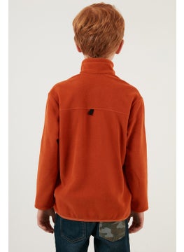 Lela Soft Textured Zippered Stand Collar Winter Fleece Unisex Children's Fleece 5905002  - Image 5
