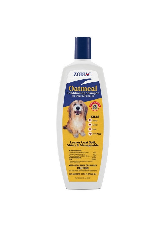 زودياك شامبو الشوفان المرطب للكلاب والجراء، 18 أونصة، حجم صغير - Image 1