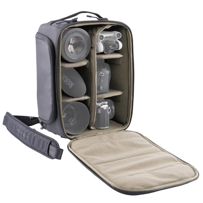 PGYTECH Small Camera Insert Bag Waterproof Lens Pouch for Photographers and Traveler Lightweight DSLRSLR Lens Carring Case with Thicken Partition for CanonNikonSonyMirrorless Cameras - Image 2