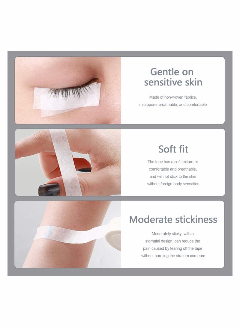 الأزرق جي دبليو Eyelash Extension Tape 10 Rolls Adhesive Fabric Tapes, Micropore Medical for Extension, Supply, 0.5 inch x Yards - Image 5