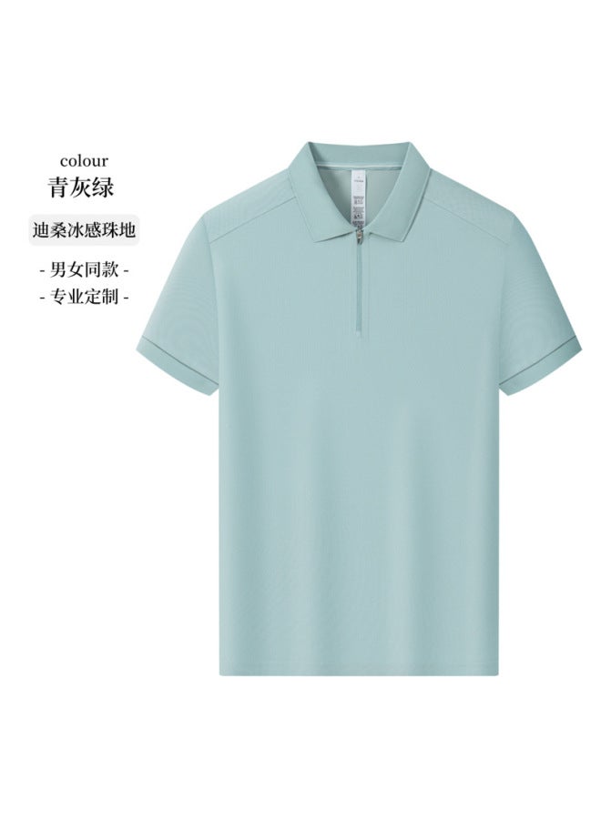 Men's Half-Zip Golf Polo Shirt Sports T-Shirt UV Protection Golf Top