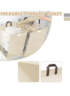 2 Pcs Foldable Home Office Wall Hanging Storage Bag, Laundry Hamper, Clothes Organizer, Wall Linen Organizer Basket, Closet Organizer with lid - pzsku/ZF54E0C97BB7D7ABAF604Z/45/_/1719995563/95d5f7ac-cb0d-40f1-872b-bb742d648c98