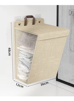 2 Pcs Foldable Home Office Wall Hanging Storage Bag, Laundry Hamper, Clothes Organizer, Wall Linen Organizer Basket, Closet Organizer with lid - pzsku/ZF54E0C97BB7D7ABAF604Z/45/_/1719995612/6ecdb731-11c6-4b23-9647-3216cab91973