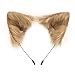 SMILETERNITY Handmade Fox Wolf Cat Ears Headwear Costume Accessories for Halloween Christmas Party Khaki - Image 3