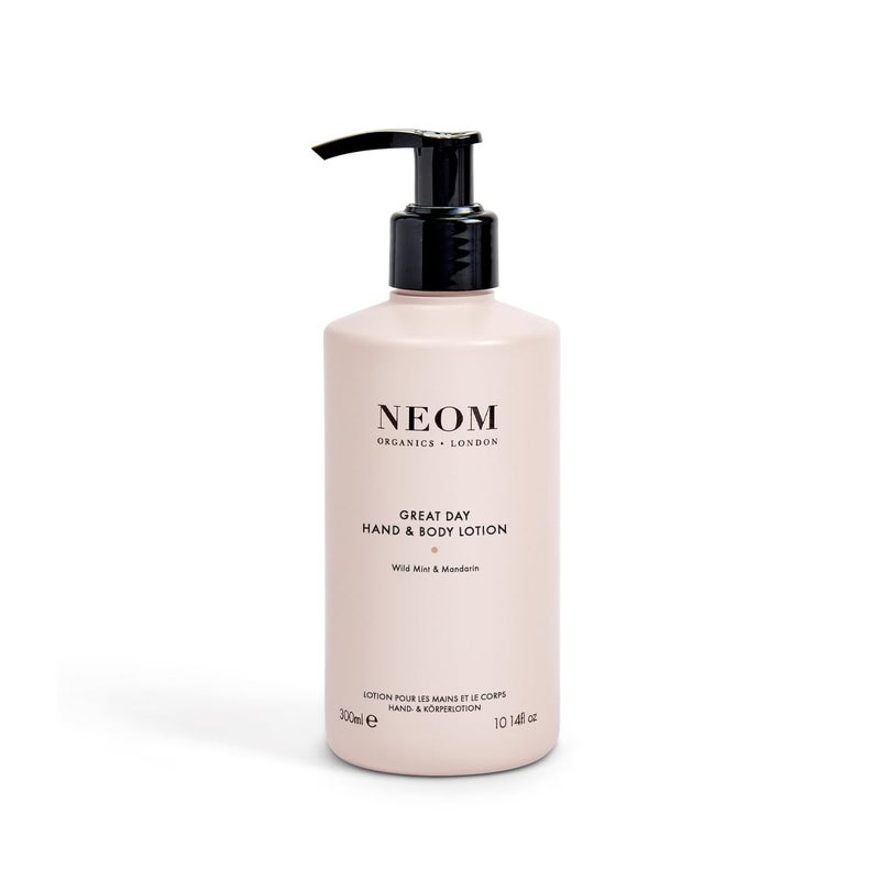 Neom â€“ Great Day Hand & Body Lotion, 300ml | Wild Mint & Mandarin | Nourish and Soften, Zesty Fragrance - Image 1