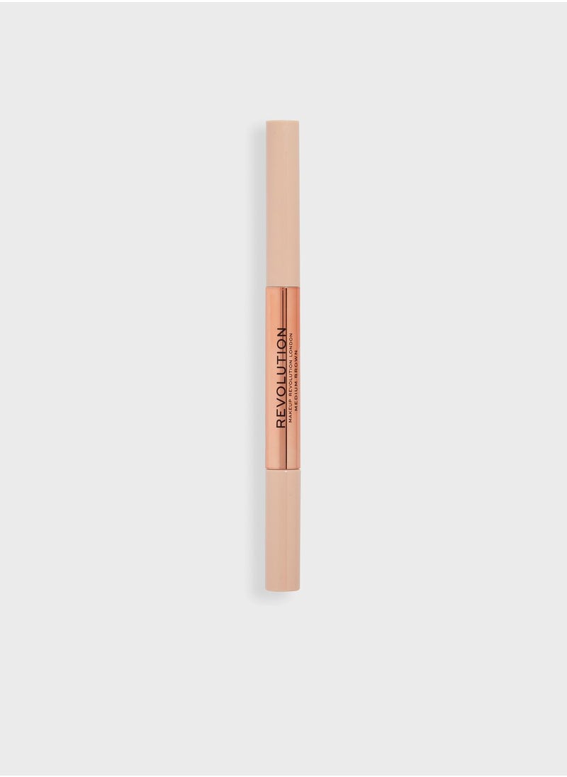 REVOLUTION - Fluffy Brow Filter Duo Medium Brown - Image 1
