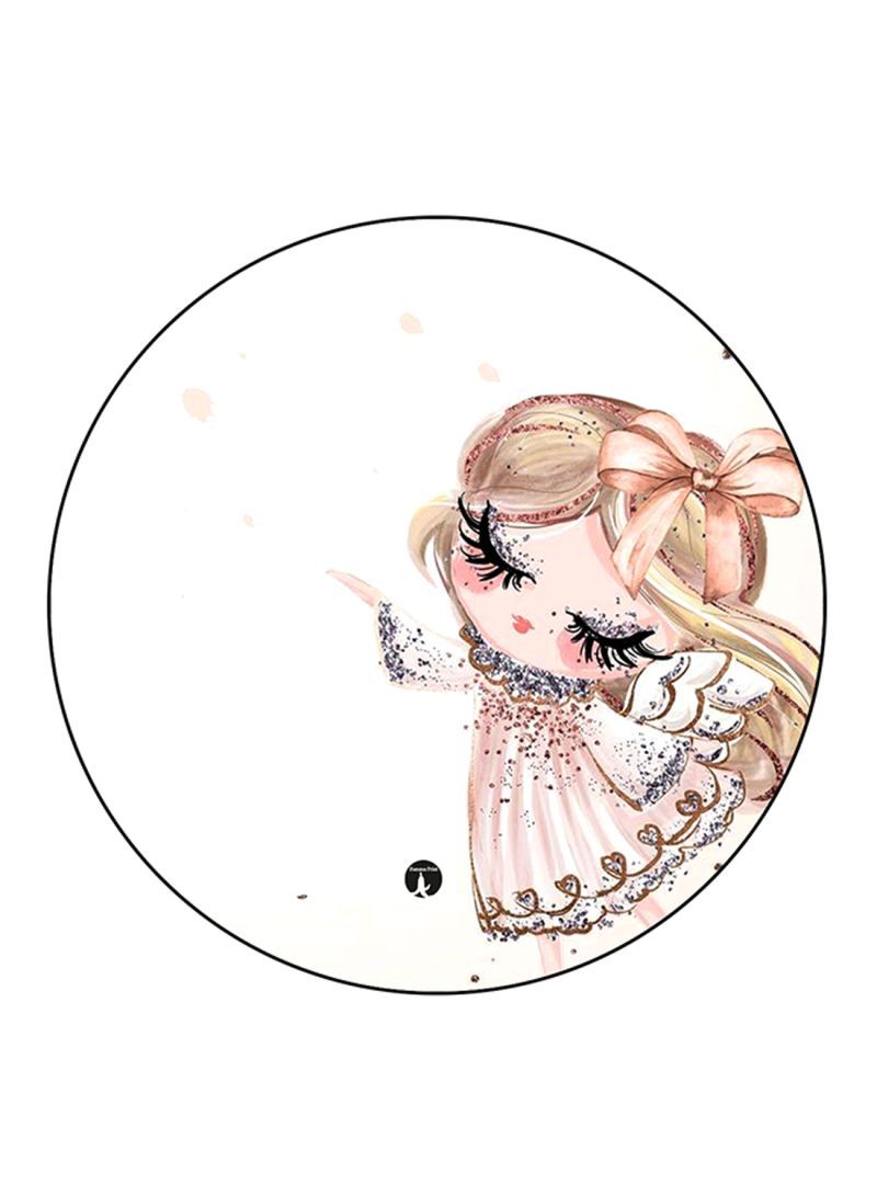 A Girl Printed Mouse Pad Multicolour