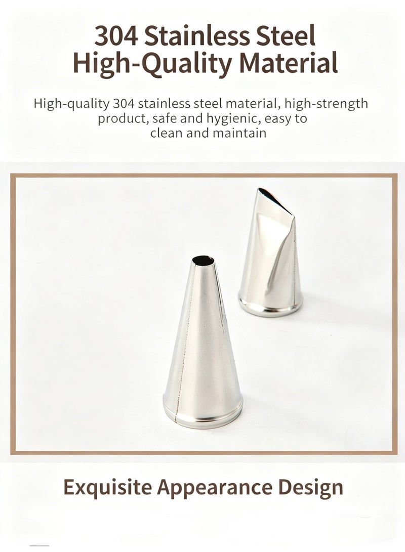 باراكا تتضمن هذه المجموعة القابلة لإعادة الاستخدام، والمكونة من ثماني قطع لتزيين الكيك، كيس تزيين واحد، وستة رؤوس تزيين من الفولاذ المقاوم للصدأ، ومحول واحد. إنها مجموعة خبز بسيطة ومريحة مناسبة لصنع البسكويت والكيك. - Image 4