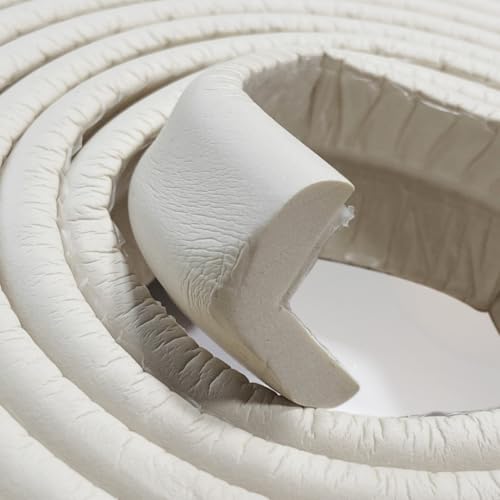 BabySafeHouse Edge Guard and Corner Protector – Extra Long 19ft (16.5ft Edge + 8 Pre-Taped Corner Guards) and Cow Shape Door Stopper (White Color) for Baby Proofing & Child Safety - Image 4