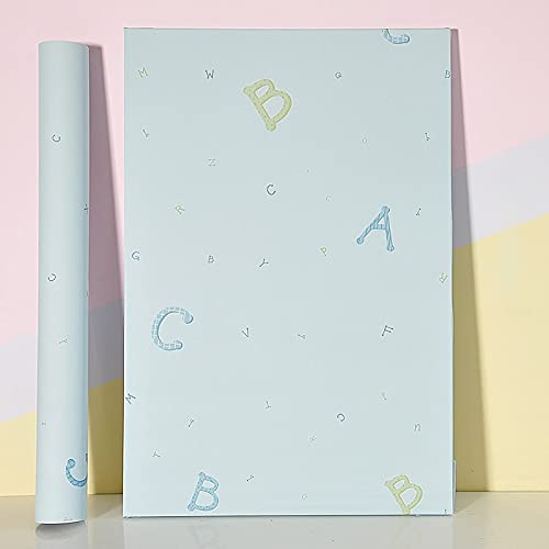 wolpin ملصق حائط وولبين للأطفال (60 x 300 سم) ورق حائط لغرفة الأطفال بتصميم حروف الأبجدية، أزرق - Image 5