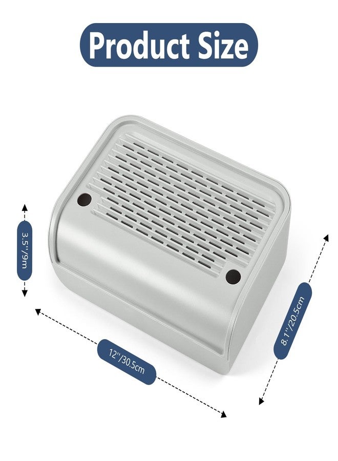 Lanstics Litter Box Step, Litter Box Ramp Grey Catcher with Filter Function Cat Steps for Litter Boxes Anti-Tracking & Easy to Clean, Ideal for Kitten & Elderly Cats (12" x8") - Image 2