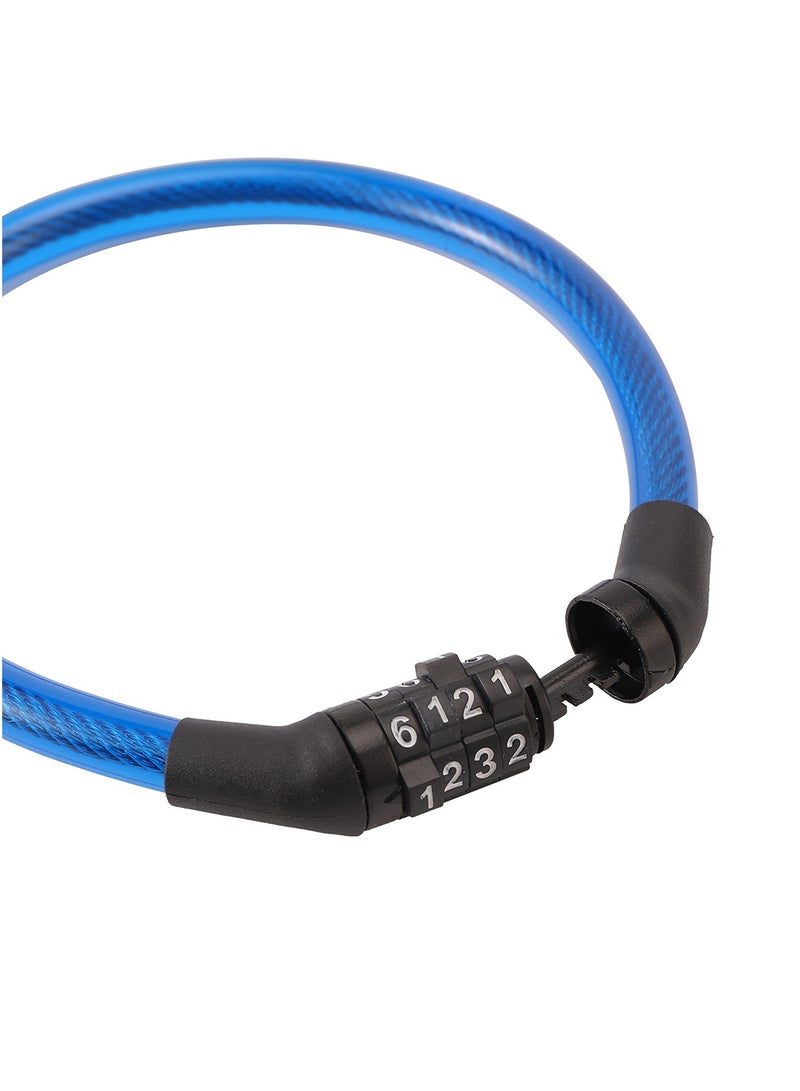 Bicycle Coded Lock - 10x40cm - with 4-Digit Combination and Flexible Cable Design - Ideal for Bikes, Gates, Strollers, Toolboxes, and Light Outdoor Security - Image 3