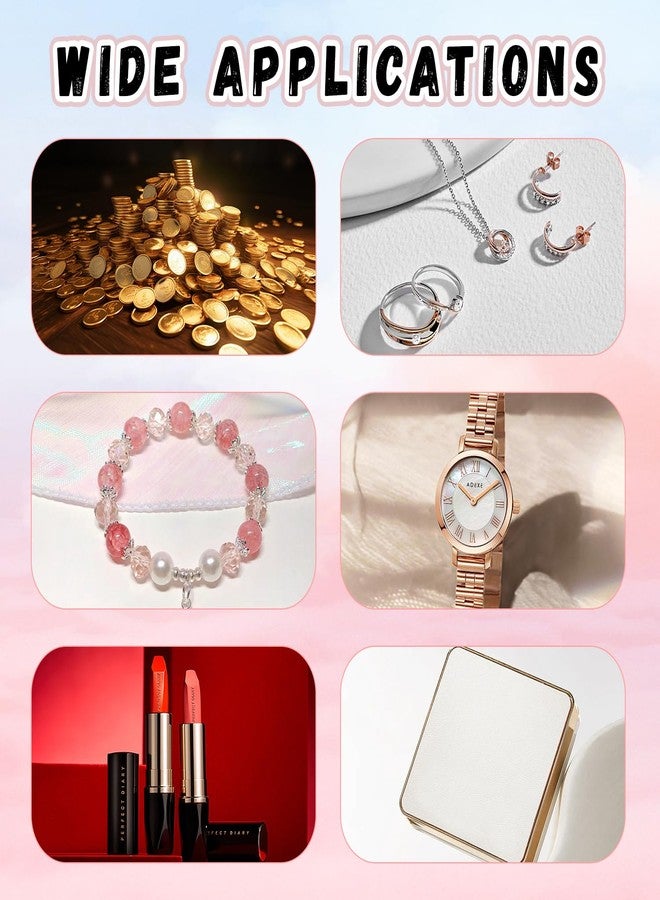 BOSMIOW 10 Packs Velvet Jewelry Pouch with Snap Button,8.5 * 10cm Small Bracelet Packaging Bags,Envelope Style Storage Bags,Gift Bags for Rings Necklace Earrings Watch,Pink - Image 5