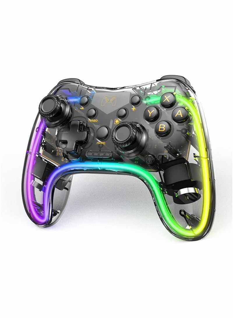 KASTWAVE Switch Pro Controller, Wireless Switch Controller Compatible with Switch/Switch Lite/Switch OLED and Wired PC with LED Light, Turbo and Wake-up Function  - Image 1