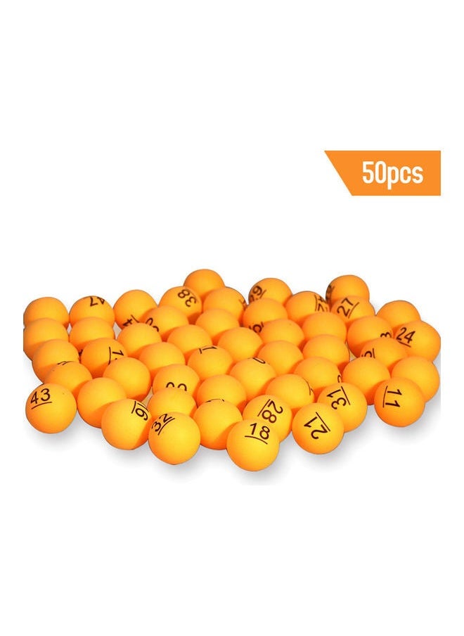 NIBEMINENT 50-Piece Table Tennis Balls 23x13x16cm  - Image 3