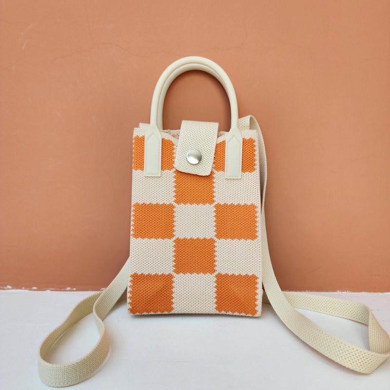 Ins Spring New Mobile Phone Bag Flying Woven Bag Casual Women'S Bag Clouds Sheep Stylike All-Match Bag Sense - Image 1