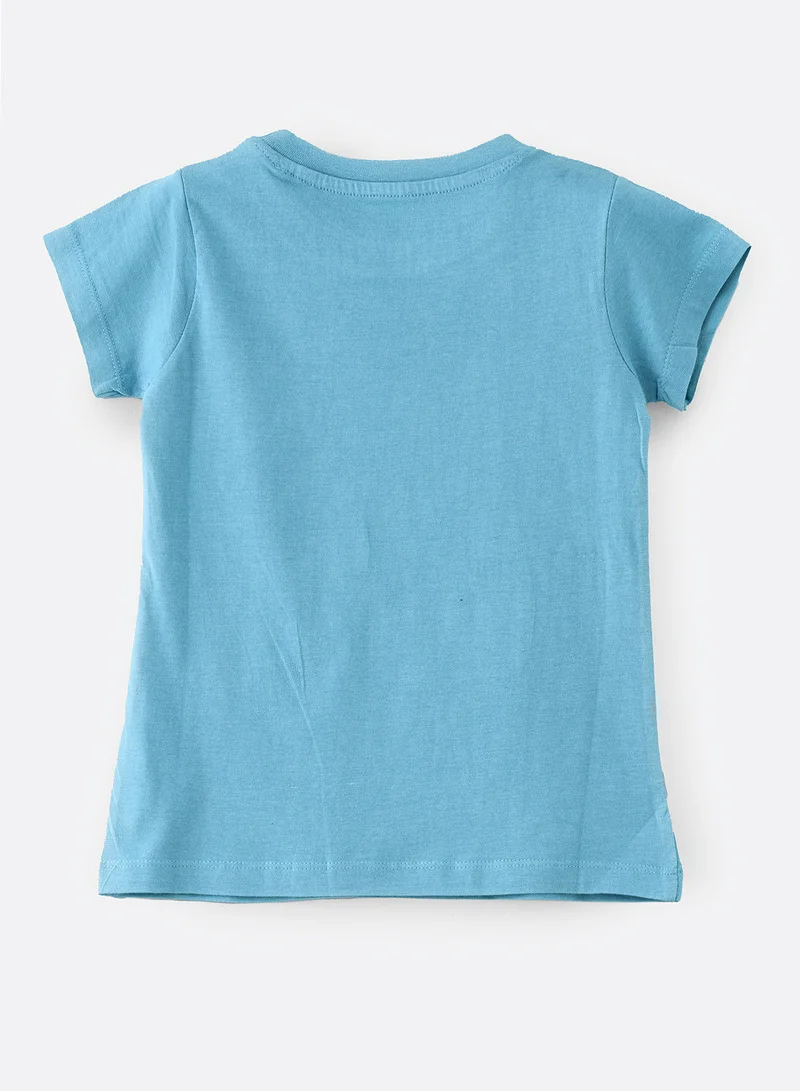 Jelliene Basic round neck graphic t-shirt