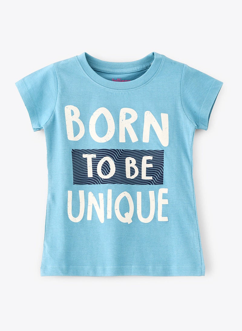 جيلين تيشيرت برسومات بياقة دائرية أساسي - Image 1