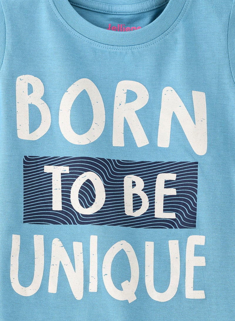 جيلين تيشيرت برسومات بياقة دائرية أساسي - Image 3