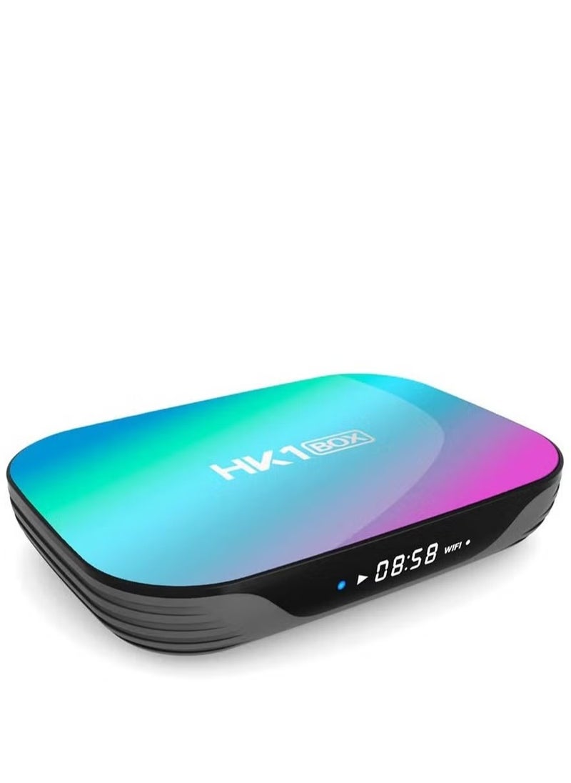 Generic - HK1 Box Android TV Box with 4GB RAM 32GB ROM | S905X3 Quad-Core 64-bit Processor | 4K Ultra HD Smart Streaming Media Player | Android OS with WiFi, AirPlay, DLNA, Miracast | USB Ports, TF Card Slot, HDMI Output | Home Theater & Gaming Android TV Device - Image 1