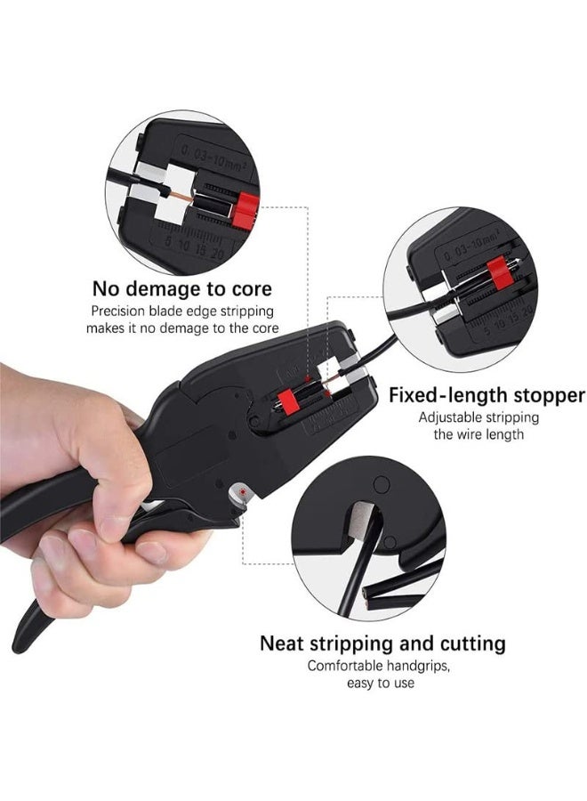 Multi-functional Self-adjusting Cable Insulation Wire Stripper FS-D3 Peeling Pliers Electrician Wire Stripping Tool - Image 4