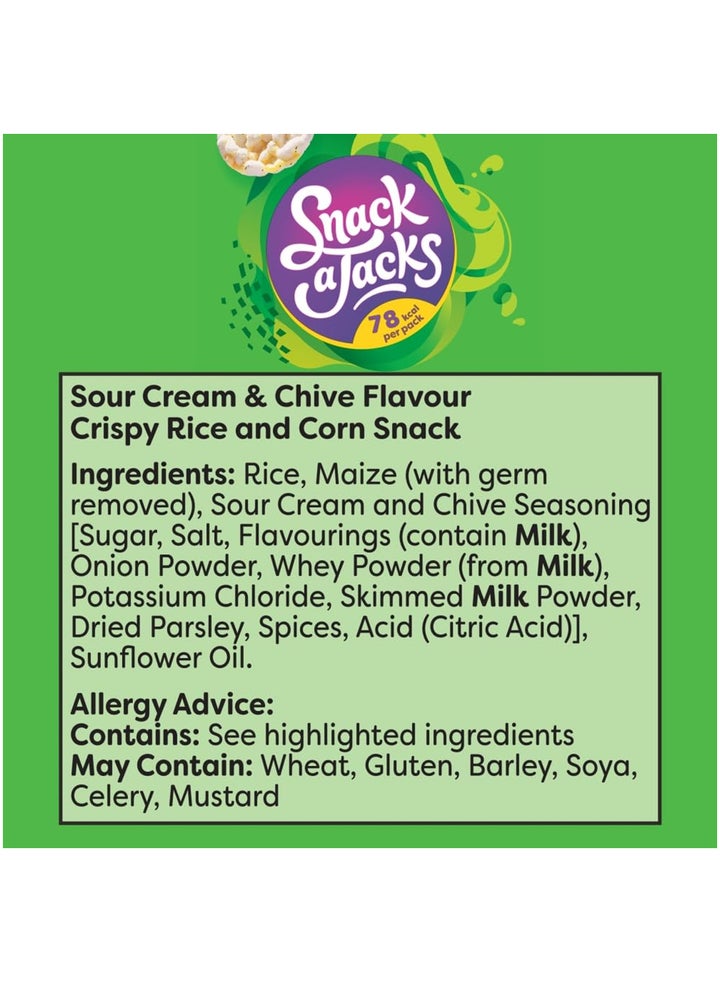 Buy SNACK A JACKS Sour Cream And Chive Rice Cake Online | 15 Minutes ...