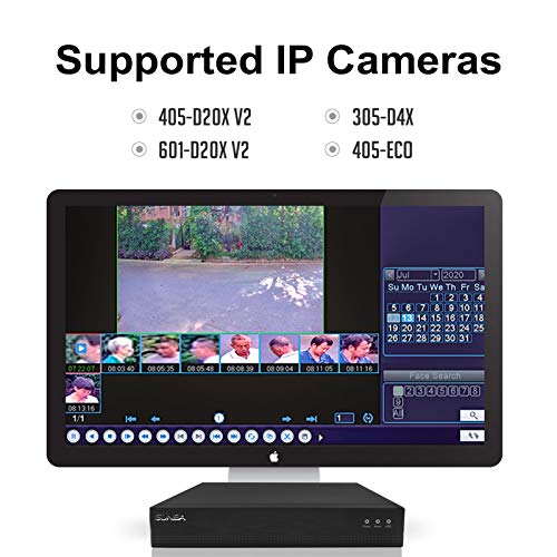 SUNBA 10-Channel Face Recognition 4K H.265/H.264 IP Network Camera Digital Video Recorder for Lite Series IP Cameras (NVR-F8010SE) - No Hard Drive - Image 4
