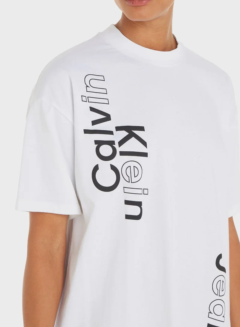 Calvin Klein Jeans Oversized T-Shirt Dress