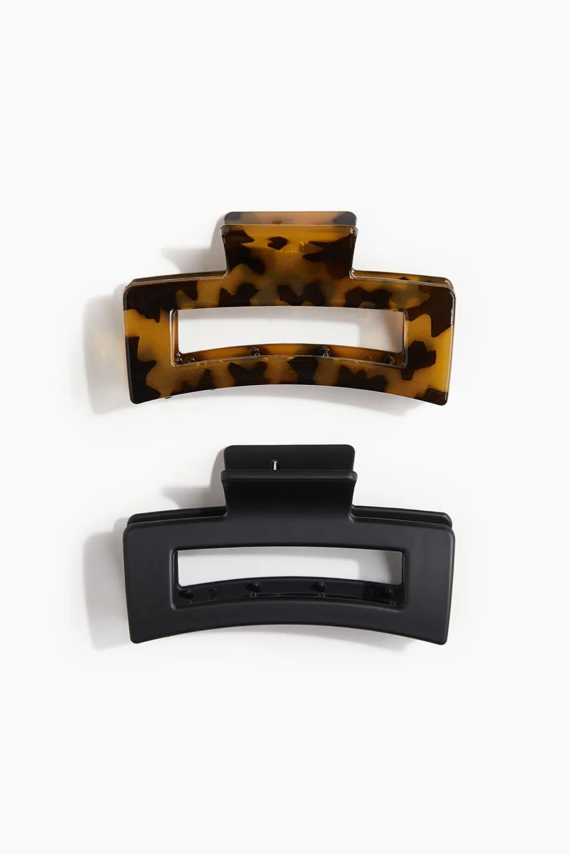 اتش اند ام مشابك للشعر - عبوة من قطعتين