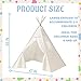Jamceoceo 2 PCS Teepee Tent for KidsWashable Tapered Kids Teepee TentBohemian Teepee TentsWhite Collapsible Sleepover Tentsfor Boys and Girls Sleepover Pajamas Party Birthday SPA - Image 4