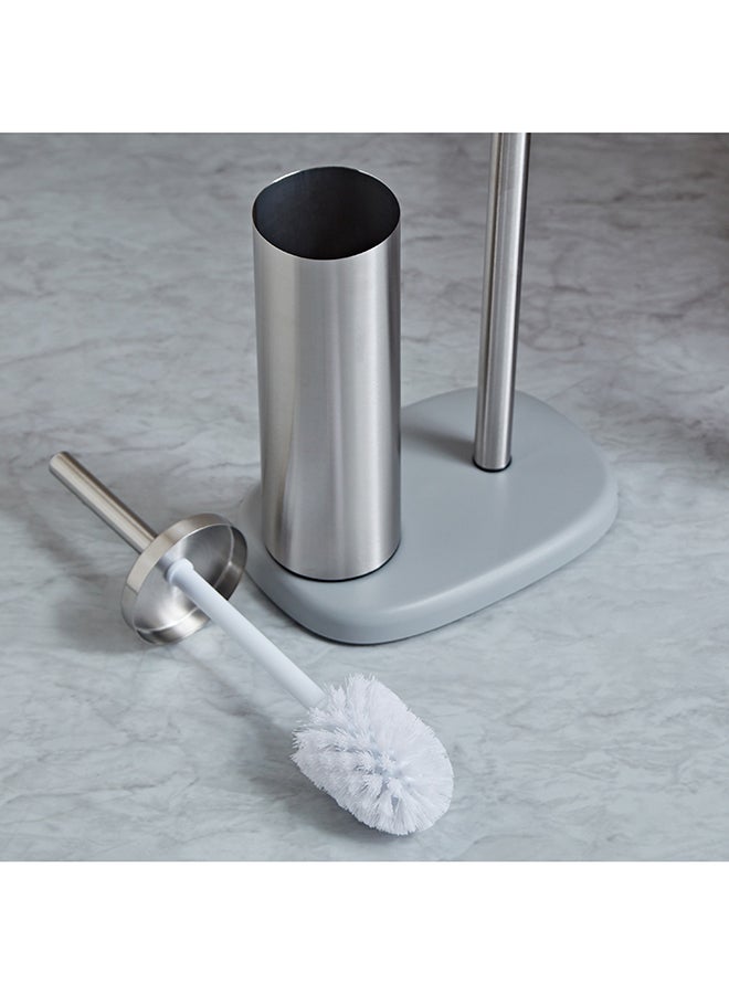 هوم بوكس حامل ورق تواليت وفرشاة ترين مع رف تخزين علوي  ×  ×  سم - Image 3